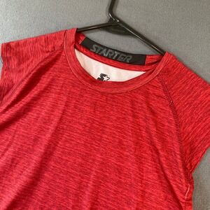 Starter Mens Medium Dri-Star Sleeveless Compression Shirt Red Heather RM25501